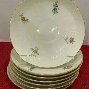 Royal Copenhagen, Denmark replacement saucers . A set of seven for  Frijsenborg